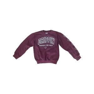 Youth Medium Maroon "DRIPPIN" Sweatshirt by Eighty Eight Brand – Size 10-12